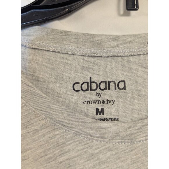 Beverly Hills 90210 Graphic Tee By Cabana Crown & Ivy Heather Gray M Soft Casual - Picture 3 of 4